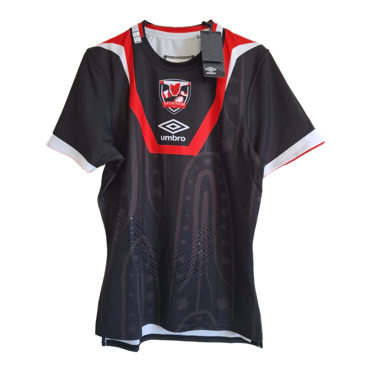 Camiseta Selknam Engomada Negra Umbro